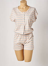 Pijamale scurte guler rotund gri ESKIMO femme