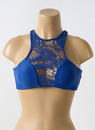 Sutien de costum de baie elasticitate sutiene albastru LULI FAMA femeie