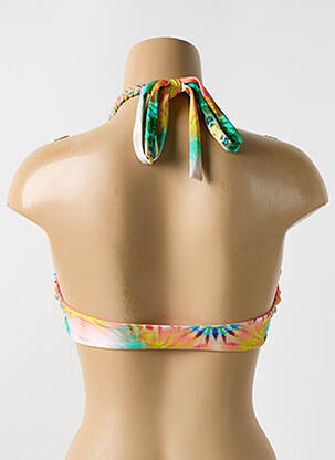 Sutien de costum de baie elasticitate top triunghiuri portocaliu LULI FAMA femeie
