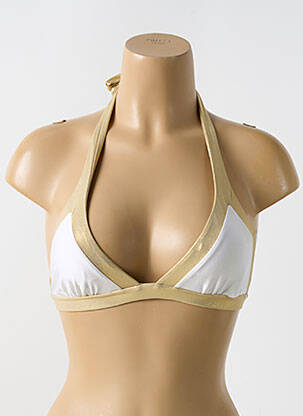 Sutien de costum de baie elasticitate sutien cu susținere înaltă și burete detașabil auriu LULI FAMA femeie