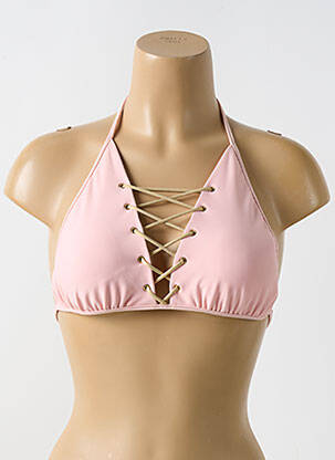 Sutien de costum de baie elasticitate sutien cu susținere înaltă și burete detașabil roz LULI FAMA femeie