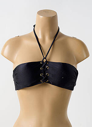 Sutien de costum de baie elasticitate sutien cu susținere înaltă și burete detașabil negru LULI FAMA femeie