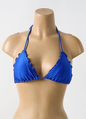 Sutien de costum de baie elasticitate sutien cu susținere înaltă și burete detașabil albastru LULI FAMA femme