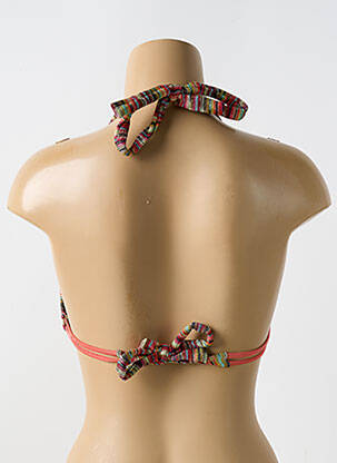 Sutien de costum de baie elasticitate sutien cu susținere înaltă și burete detașabil portocalie LULI FAMA femeie