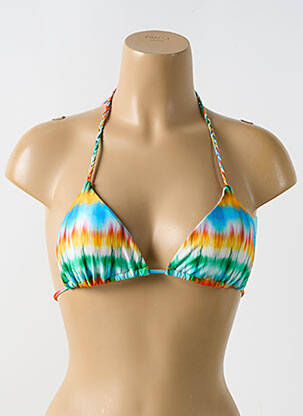 Sutien de costum de baie elasticitate sutien cu susținere înaltă și burete detașabil albastru LULI FAMA femeie