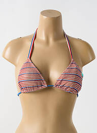 Sutien de costum de baie elasticitate sutien cu susținere înaltă și burete detașabil roșu LULI FAMA femme