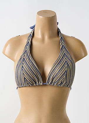Sutien de costum de baie elasticitate sutien cu susținere înaltă și burete detașabil albastru LULI FAMA femeie