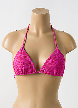 Sutien de costum de baie elasticitate sutien cu susținere înaltă și burete detașabil roz LULI FAMA femeie