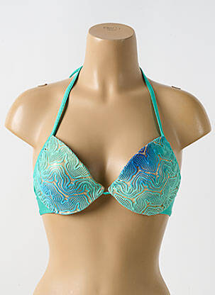 Sutien de costum de baie elasticitate top sutien modelat albastru LULI FAMA femeie