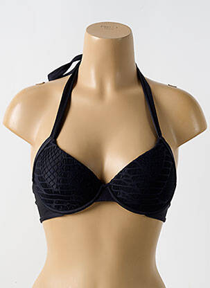 Sutien de costum de baie elasticitate top sutien modelat negru LULI FAMA femeie