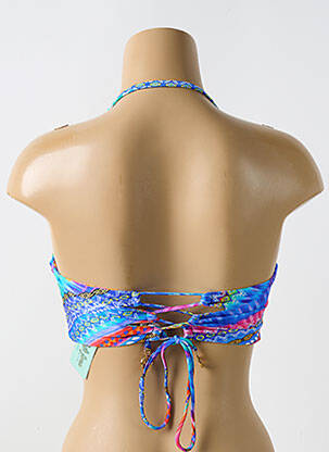 Sutien de costum de baie elasticitate top sutien modelat albastru LULI FAMA femeie