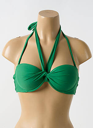 Sutien de costum de baie elasticitate top sutien modelat verde LULI FAMA femeie