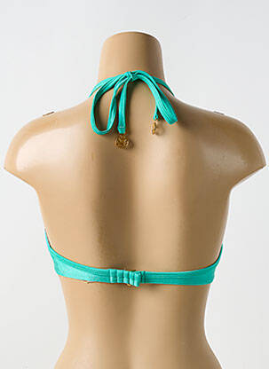 Sutien de costum de baie elasticitate top sutien push-up albastru LULI FAMA femeie