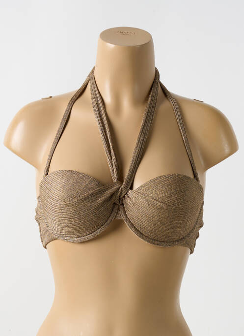 Sutien de costum de baie auriu LULI FAMA femeie