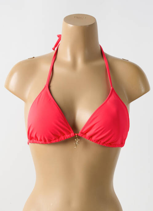 Sutien de costum de baie elasticitate sutien cu susținere înaltă și burete detașabil roșu PHAX femme