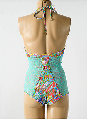 Costum de baie dintr-o singură piesă elasticitate top sutien modelat albastru LULI FAMA femeie