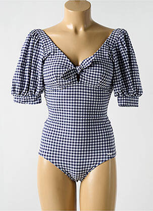 Costum de baie dintr-o singură piesă albastru CYELL femeie