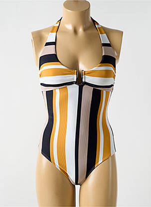 Costum de baie dintr-o singură piesă galben CYELL femeie