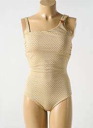 Costum de baie dintr-o singură piesă elasticitate top sutien modelat bej CYELL femme