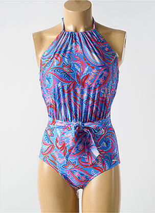 Costum de baie dintr-o singură piesă imprimeu fantezie top sutien modelat albastru CYELL femeie