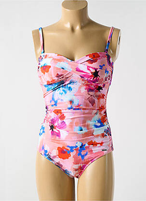 Costum de baie dintr-o singură piesă elasticitate top sutien modelat roz CYELL femeie