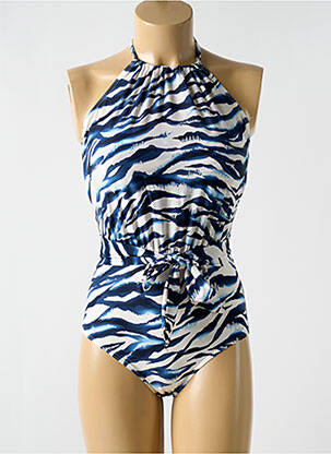 Costum de baie dintr-o singură piesă elasticitate top sutien modelat albastru CYELL femeie