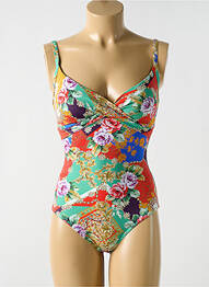 Costum de baie dintr-o singură piesă elasticitate top sutien modelat verde CYELL femme