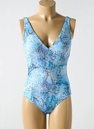 Costum de baie dintr-o singură piesă elasticitate top sutien modelat albastru CYELL femeie