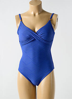 Costum de baie dintr-o singură piesă elasticitate top sutien modelat albastru CYELL femeie