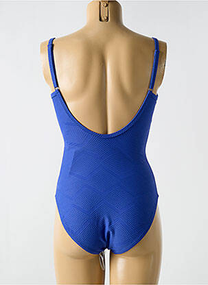 Costum de baie dintr-o singură piesă elasticitate top sutien modelat albastru CYELL femeie
