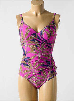 Costum de baie dintr-o singură piesă elasticitate top sutien modelat roz CYELL femeie