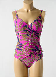Costum de baie dintr-o singură piesă elasticitate top sutien modelat roz CYELL femeie
