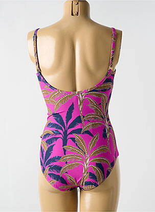 Costum de baie dintr-o singură piesă elasticitate top sutien modelat roz CYELL femeie