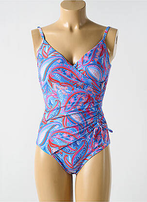 Costum de baie dintr-o singură piesă imprimeu fantezie top sutien modelat albastru CYELL femeie