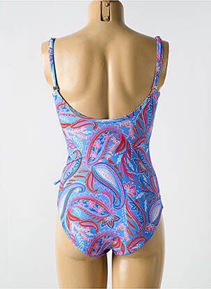 Costum de baie dintr-o singură piesă imprimeu fantezie top sutien modelat albastru CYELL femeie