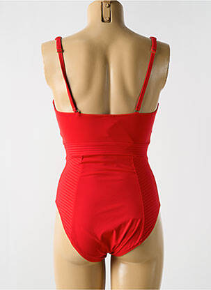 Costum de baie dintr-o singură piesă elasticitate top sutien modelat roșu CYELL femeie