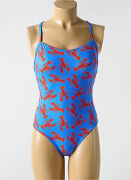 Costum de baie dintr-o singură piesă imprimeu fantezie top sutien modelat albastru CYELL femme