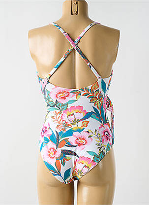 Costum de baie dintr-o singură piesă elasticitate top sutien modelat alb CYELL femeie