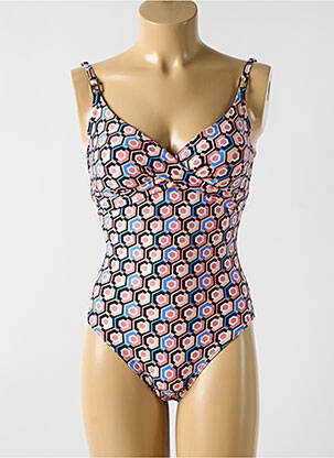 Costum de baie dintr-o singură piesă imprimeu fantezie top sutien modelat negru CYELL femeie
