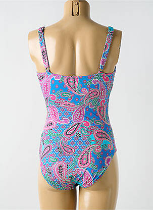 Costum de baie dintr-o singură piesă imprimeu fantezie top sutien modelat albastru CYELL femeie