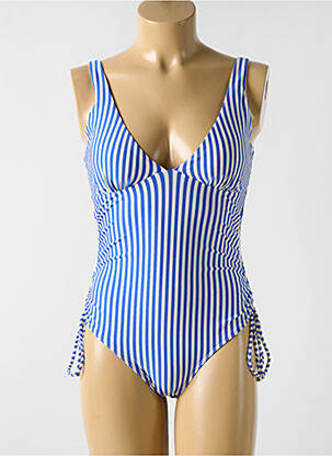 Costum de baie dintr-o singură piesă elasticitate top sutien modelat albastru CYELL femeie