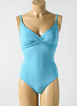 Costum de baie dintr-o singură piesă imprimeu fantezie top sutien modelat albastru CYELL femeie