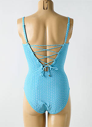 Costum de baie dintr-o singură piesă imprimeu fantezie top sutien modelat albastru CYELL femeie