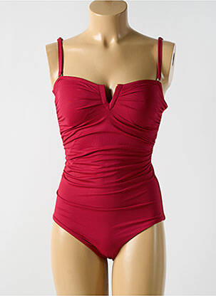 Costum de baie dintr-o singură piesă elasticitate top sutien modelat roșu CYELL femeie