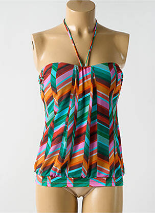 Top de baie imprimeu fantezie verde CYELL femeie