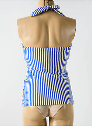 Top de baie elasticitate albastru CYELL femeie