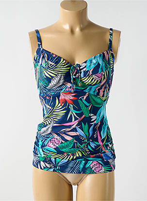 Top de baie imprimeu tie and dye albastru CYELL femeie