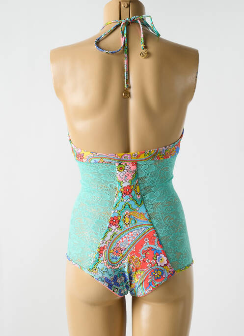 Costum de baie dintr-o singură piesă elasticitate top sutien modelat albastru LULI FAMA femme