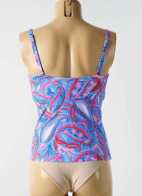 Top de baie sutien balconet cu decolteu înalt albastru CYELL femme