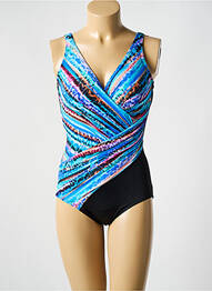 Costum de baie dintr-o singură piesă imprimeu fantezie top sutien modelat albastru MIRACLESUIT femme